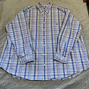 Polo Ralph Lauren button down shirt mens 3XB EUC multi colored